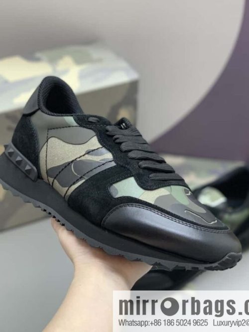 VALENTINO Valentino, men\'s camouflage fabric sneakers