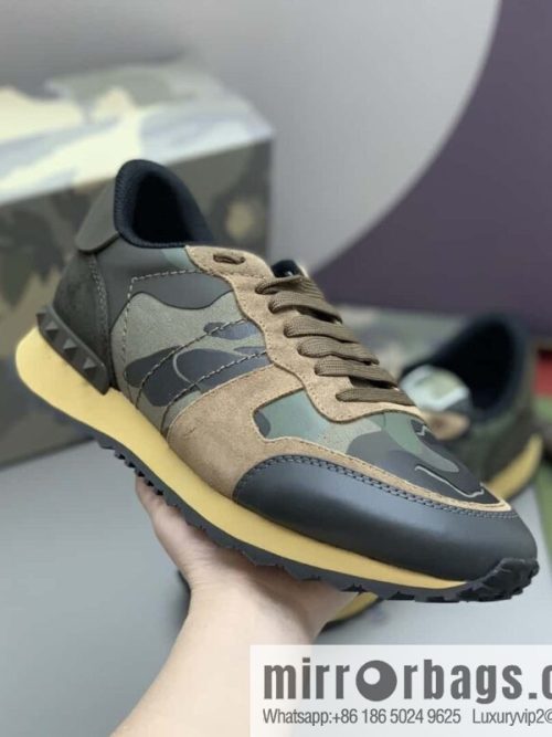VALENTINO Valentino, men\'s camouflage fabric sneakers