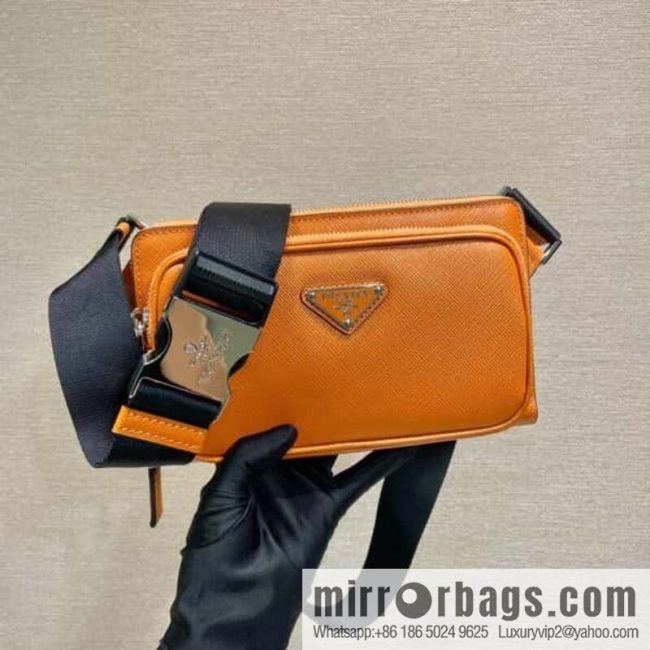 PRADA Prada imported cross pattern fanny pack/breast bag 2VH156