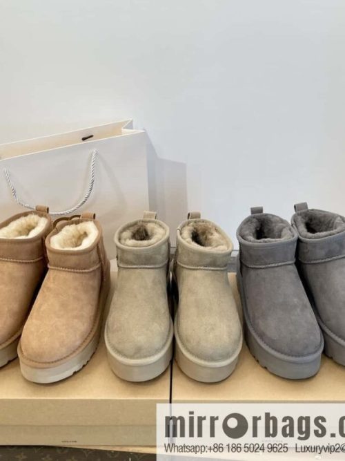 UGG autumn and winter thick-soled mini fluffy snow boots