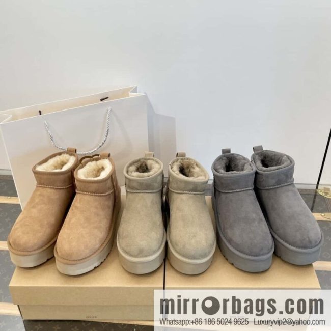 UGG autumn and winter thick-soled mini fluffy snow boots