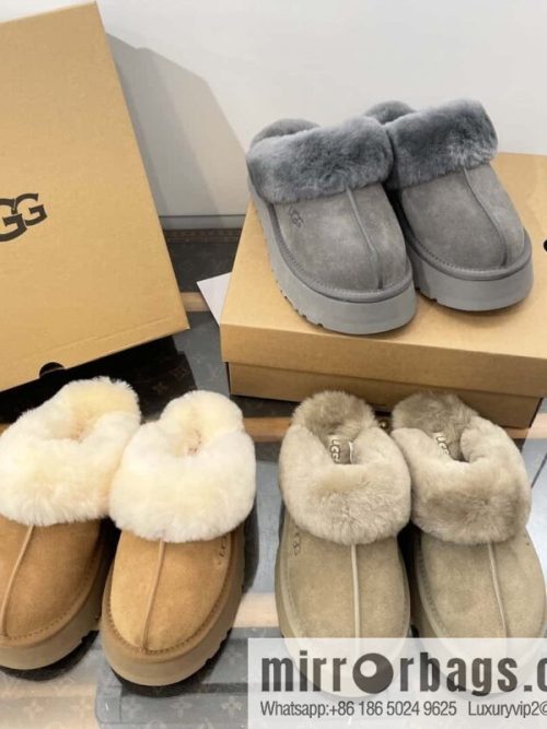 UGG autumn and winter thick bottom one pedal fluffy star half drag