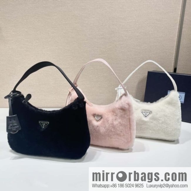 PRADA plush Hobo tote bag NE515 three colors