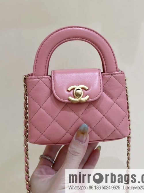 CHANEL 23K autumn and winter series, super hot mini Kelly bag AP3435 coral powder