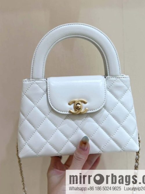 CHANEL 23K autumn and winter series, super hot Kelly bag AS4416 white