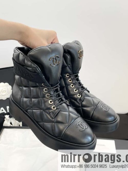 CHANEL Xiaoxiang Autumn and winter rhombus bread boots