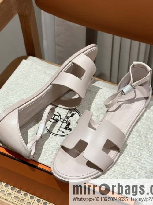 Hermès imported Italian cowhide, new small sandals
