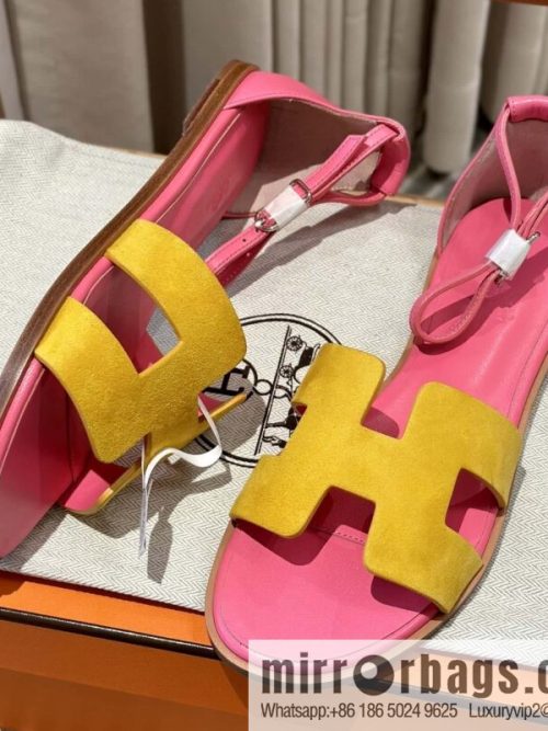 Hermès imported Italian cowhide, new small sandals