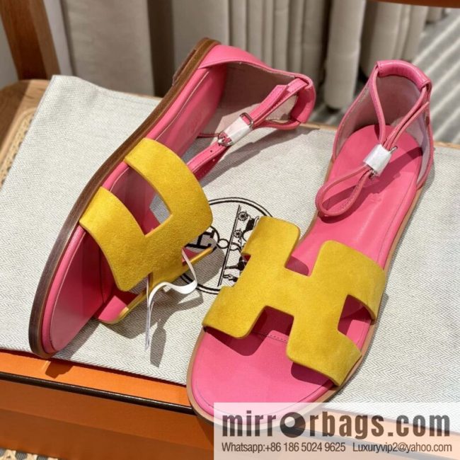Hermès imported Italian cowhide, new small sandals