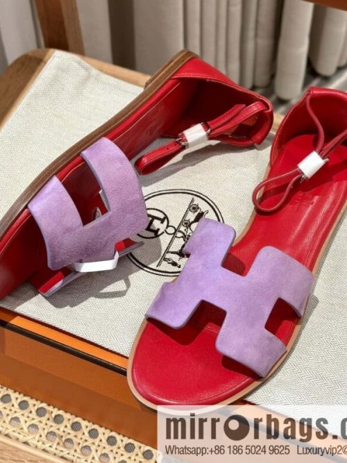 Hermès imported Italian cowhide, new small sandals