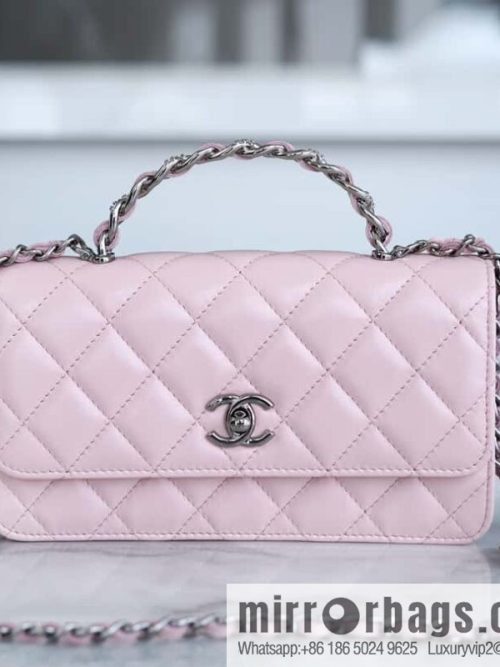 CHANEL 23K new rhinestone handle organ AP3645 pink