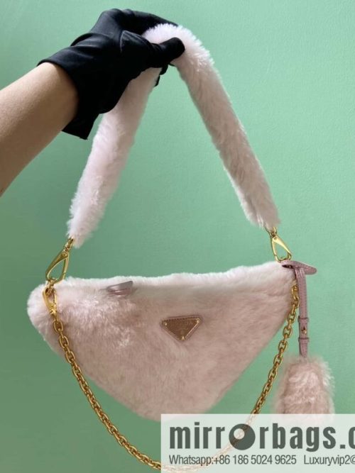 PRADA Prada triangle hair bag 🎉 1NQ044 new goat hair