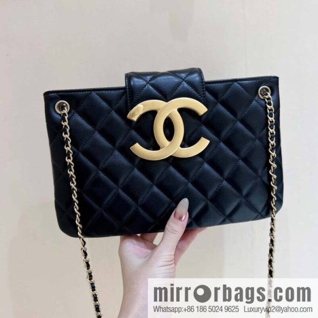 CHANEL 24C early spring vacation series, big double C Vintage tote shopping bag AS4603