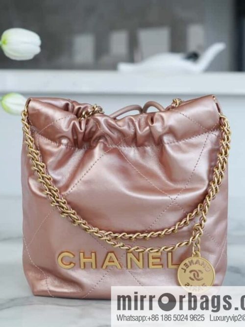 CHANEL 23s spring and summer new 22Mini bag original leather AS3980 rose gold