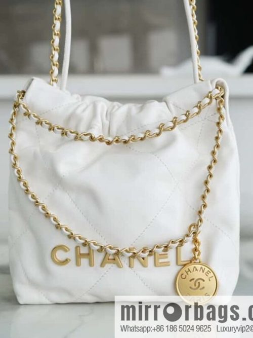 CHANEL 23s spring and summer new 22Mini bag original leather AS3980 white