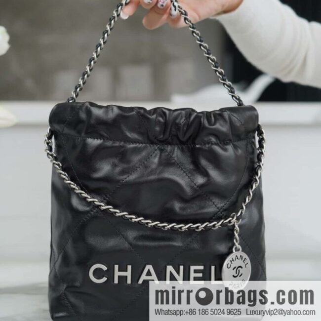 wsxc1701885698601_0-800x800olw2kxjxash25060_20250716024013.jpg CHANEL 23s spring and summer new 22Mini bag original leather AS3980 black/silver buckle