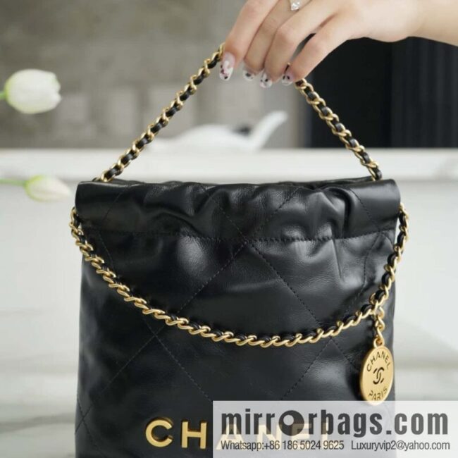 wsxc1701885844029_0-800x800b4h4ce5rnmn25036_20250716024002.jpg CHANEL 23s spring and summer new 22Mini bag original leather AS3980 black/gold buckle