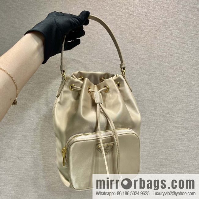 PRADA imported nylon fabric portable/oblique span bag 1BH038 new color
