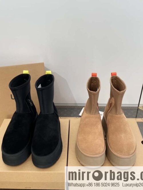 UGG Autumn and winter thick-soled fluffy pencil deep boots