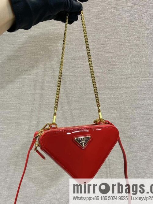 PRADA Gemini patent leather triangle bag 🎉 1NR015 New 😘 patent leather