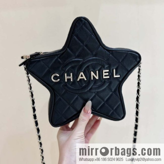 CHANEL 24C Early Spring Vacation Series Limited Edition Star Bag AS4579 black