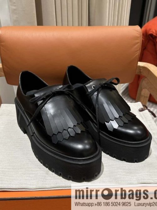 Hermès H new autumn and winter Hariston Oxford shoes