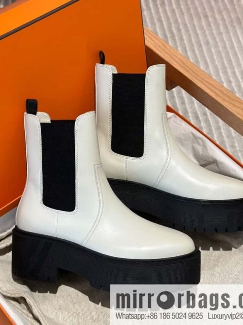 Hermès H\'s new autumn and winter Chelsea boots