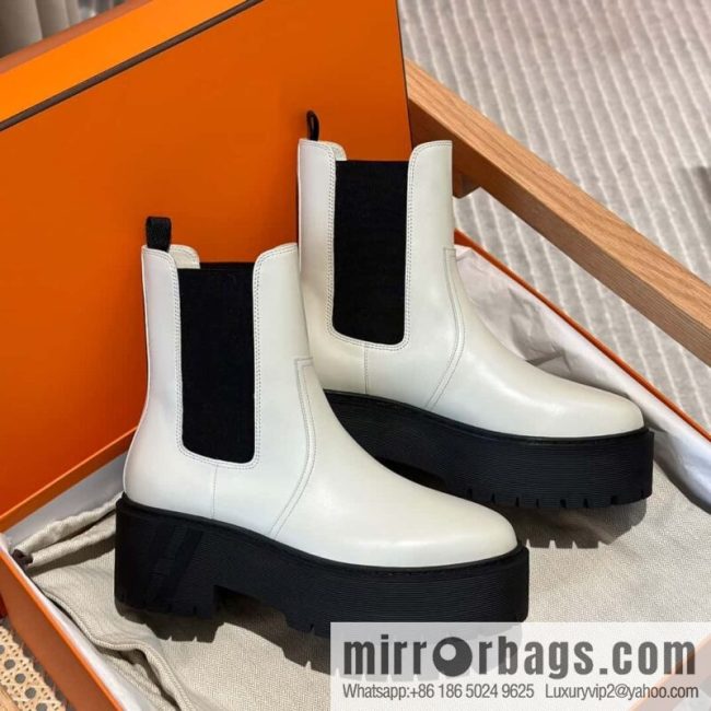 Hermès H\'s new autumn and winter Chelsea boots