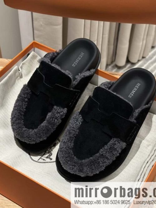 Hermès H Birkenstock New Baotou Slippers