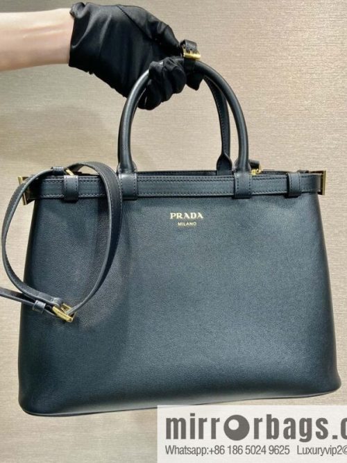 PRADA imported calfskin tote bag 1BA417 large