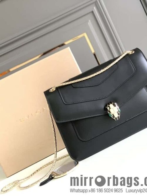 BVLGARI Bulgari crossbody bag 290323 charm black 25CM