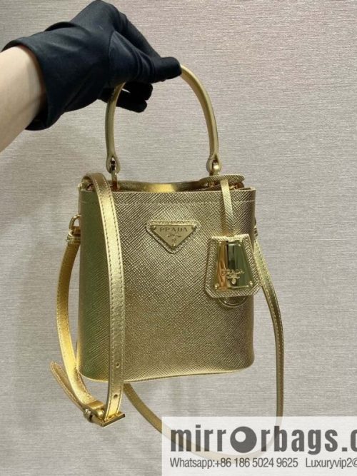 PRADA new color bucket bag 🎉 1BA373 gold