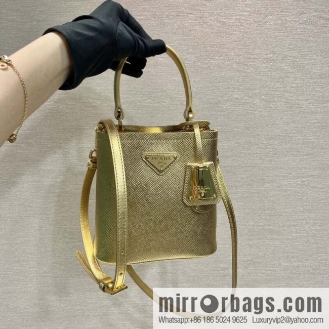 PRADA new color bucket bag 🎉 1BA373 gold
