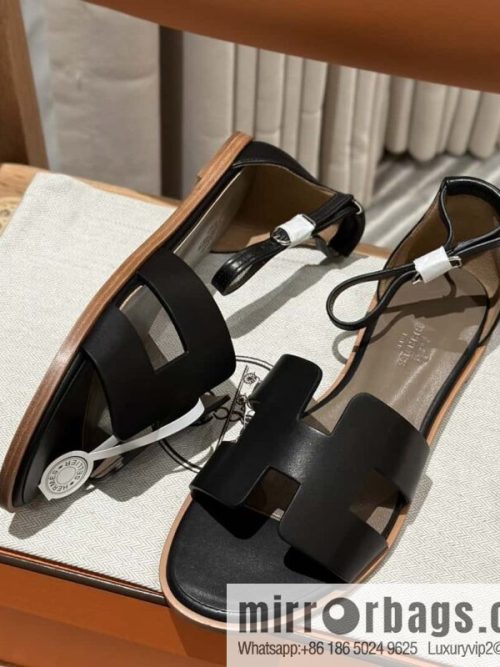 Hermès imported Italian cowhide, new small sandals