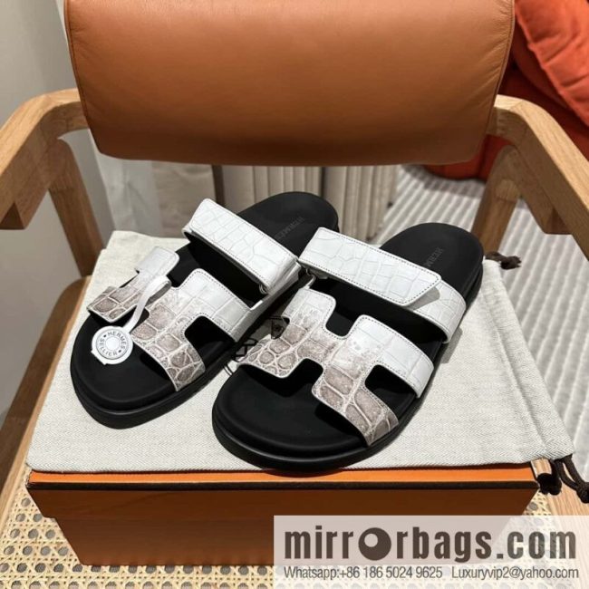 Hermès crocodile shoes