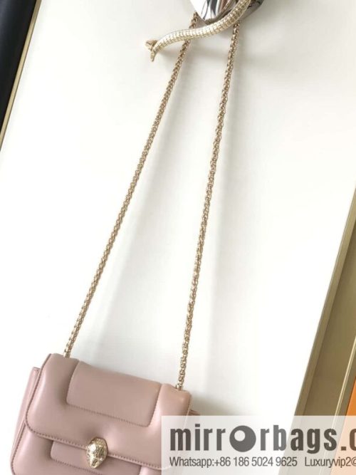 BVLGARI Bulgari joint design limited edition Mary Katrantzou snakehead bag 291071 pink 19cm