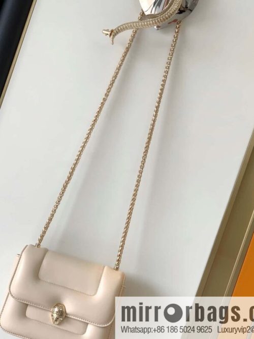 BVLGARI Bulgari joint design limited edition Mary Katrantzou snakehead bag 291071 white 19cm