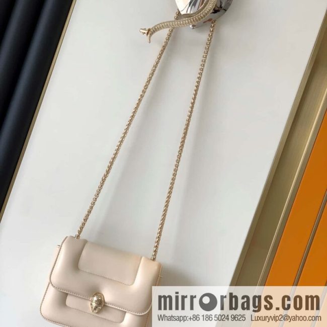 BVLGARI Bulgari joint design limited edition Mary Katrantzou snakehead bag 291071 white 19cm
