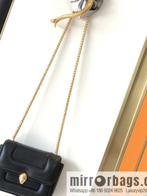 BVLGARI Bulgari joint design limited edition Mary Katrantzou snakehead bag 291071 black 19cm