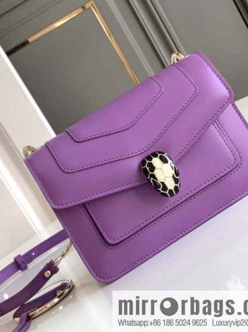 BVLGARI Bulgari Serpenti Forever crossbody bag 289672 Light Purple Crystal Lilac 19CM