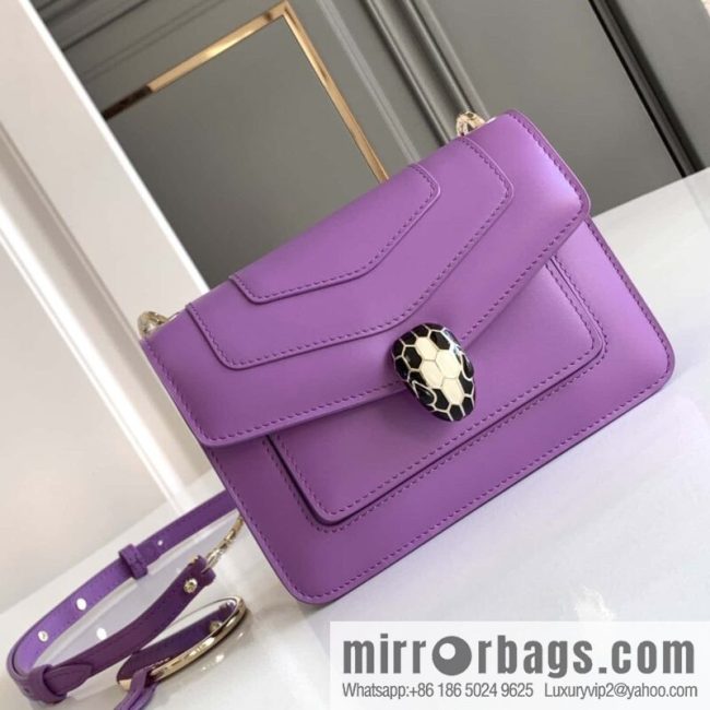 BVLGARI Bulgari Serpenti Forever crossbody bag 289672 Light Purple Crystal Lilac 19CM