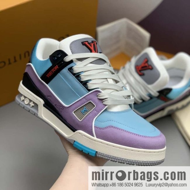 LV Vuitton logo, sports and leisure shoes for couples