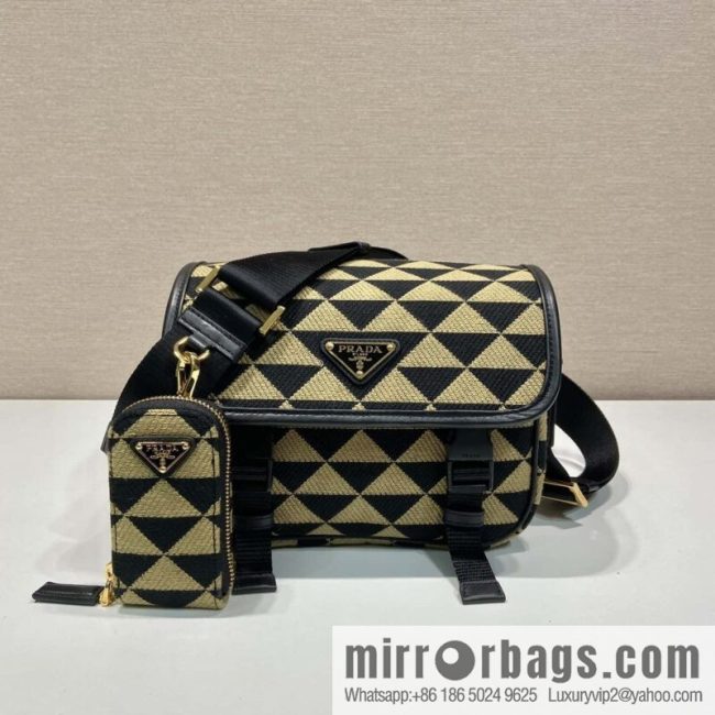 PRADA embroidery fabric messenger bag 🎉 2VD034