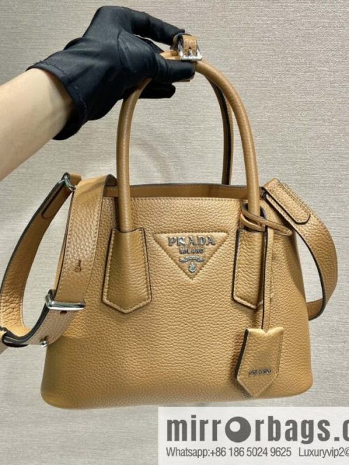 PRADA new shopping bag 🎉 1BG443 suede pattern, brown