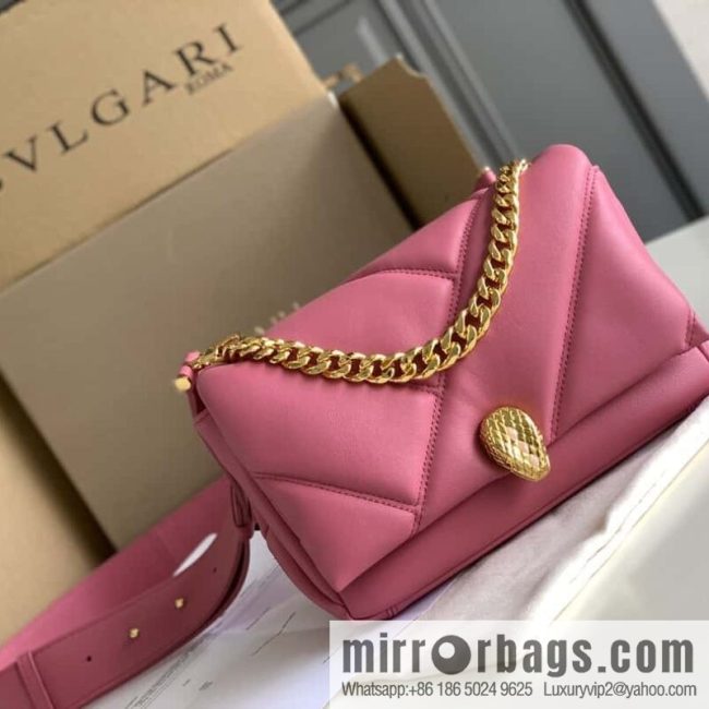 BVLGARI Bulgari SERPENTI CABOCHON 291088 Light powder quartz pink 22CM