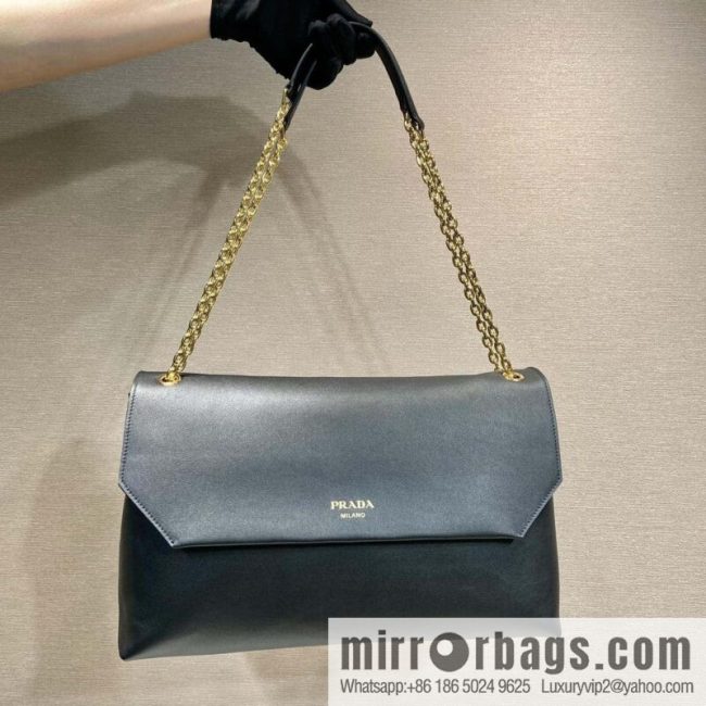 PRADA new flip women\'s bag 1BD068 black