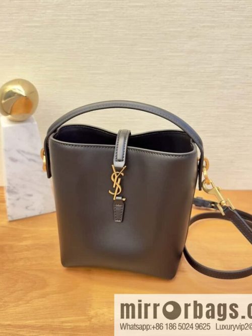 SAINT LAURENT YSL YSL summer new model YSL glossy leather (fabric) _ mini bucket bag 765870