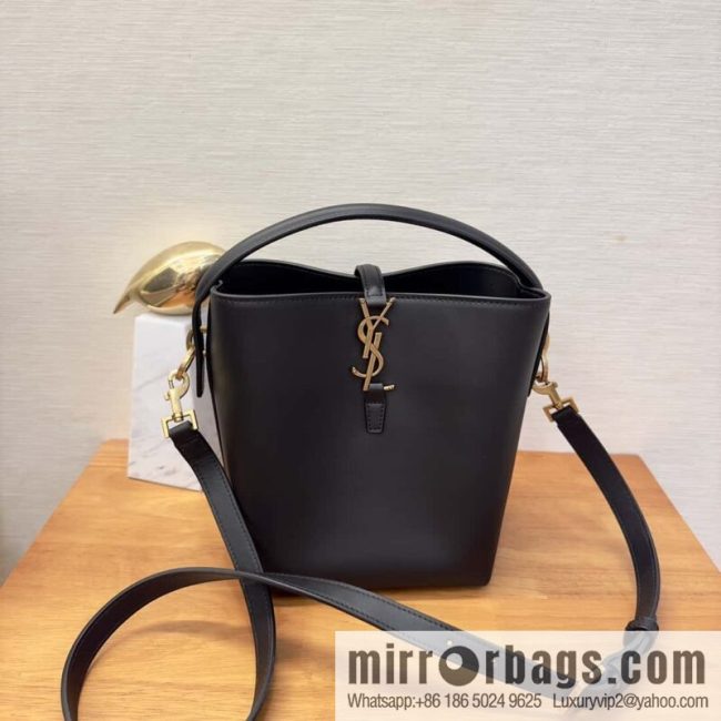 SAINT LAURENT Saint Laurent YSL summer new model _ small bucket bag 749036 black gold
