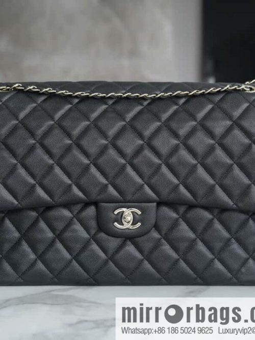 CHANEL 24C new \"extra large CF\" black AS4661