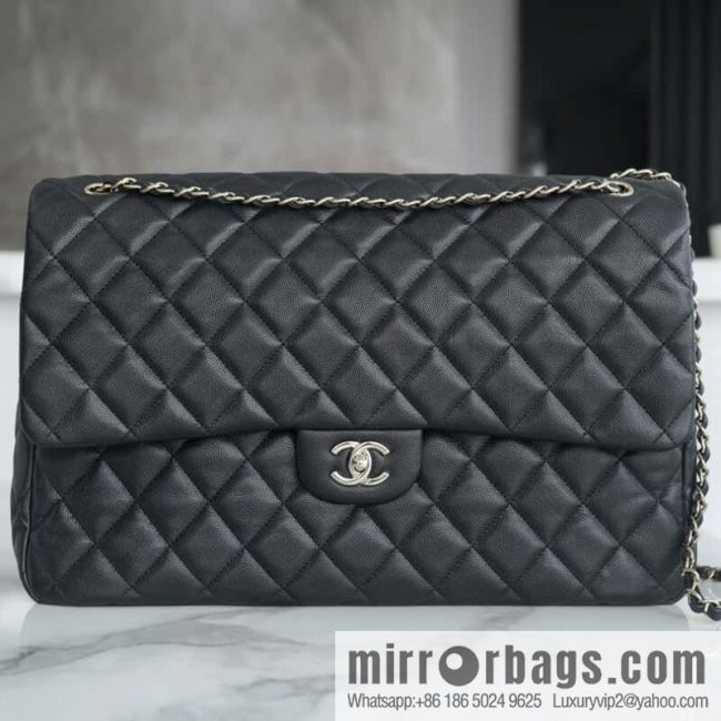 CHANEL 24C new \"extra large CF\" black AS4661